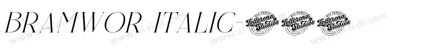 Bramwor Italic字体转换 Bramwor Italic字体转换